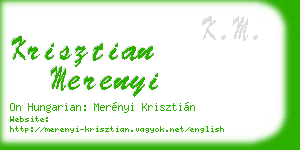 krisztian merenyi business card